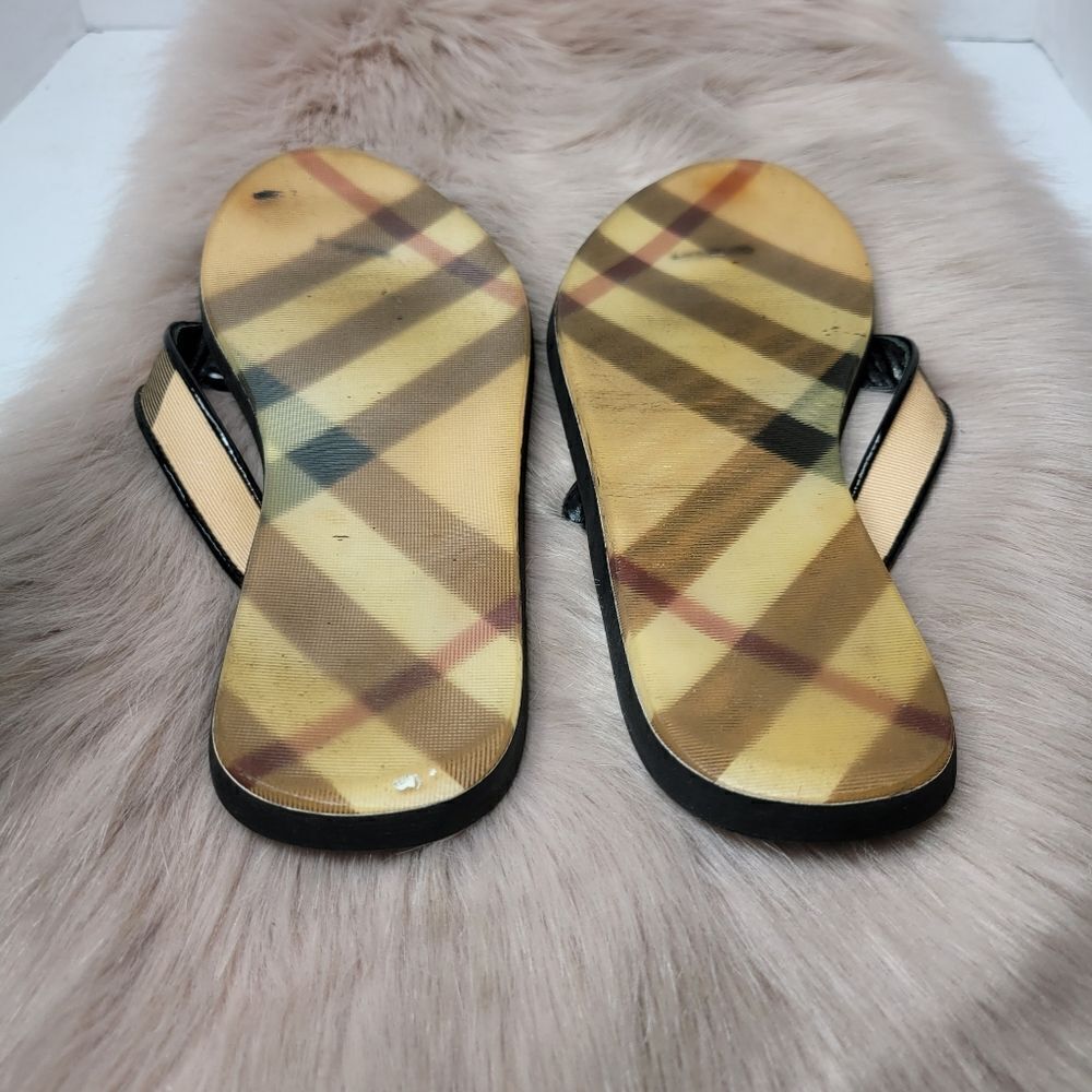 Burberry Nova Lancaster Flip Flop Womens Sandals Shoes Size 6.5 - Picture 8 of 8